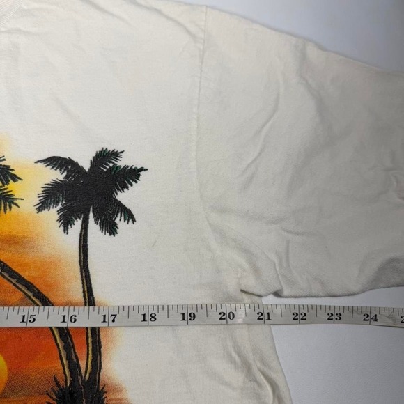 90s Looney Tunes Tasmanian Devil Surf T-Shirt XL - Picture 5 of 6